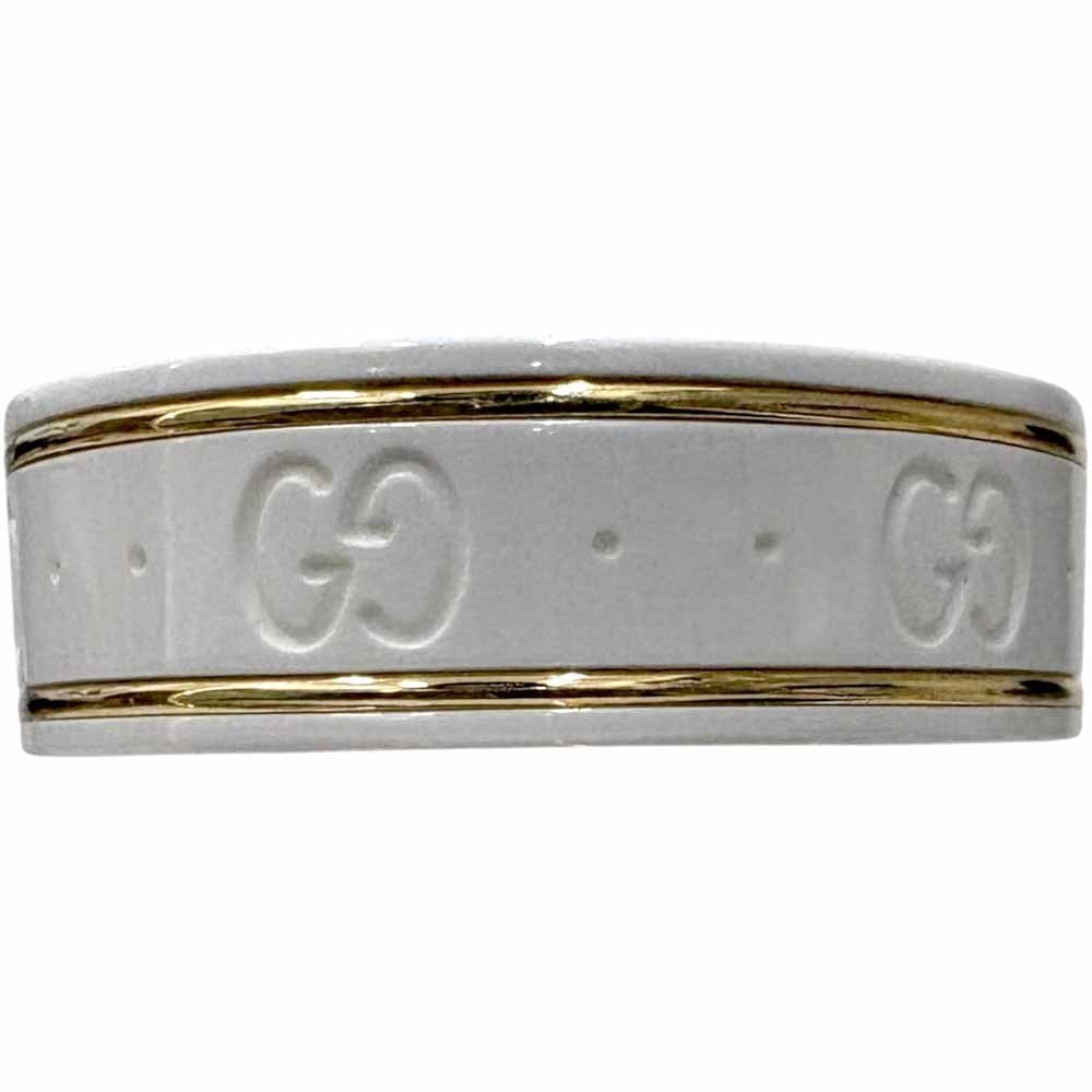 Gucci Powder Zirconia White Icon Yellow Ring - Picture 3 of 9